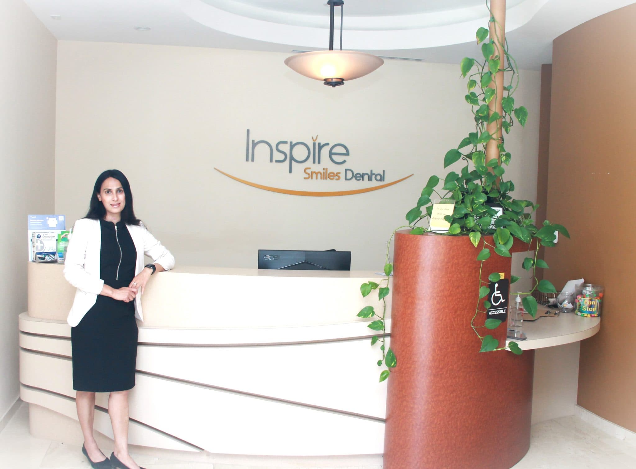 Inspire Smiles Dental reception in Dublin, CA